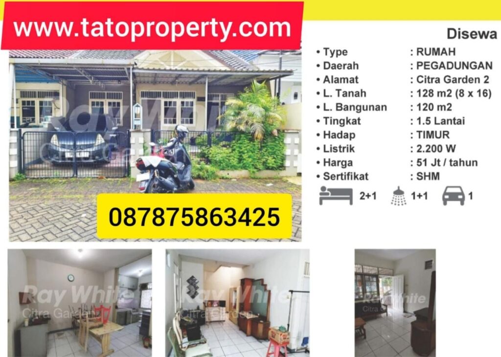 Tato Sewa Citra Garden 51Jt nego Kalideres 087875863425